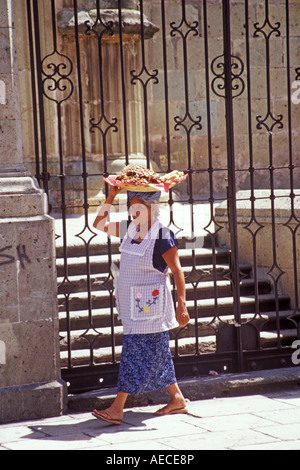 street vendor selling candy Oaxaca Mexico Stock Photo