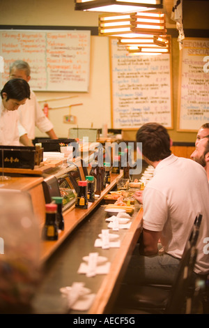 Japanese Sushi Bar Edomasa Restaurant Santa Barbara California Stock Photo