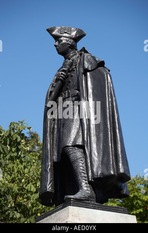 Statue of General James Wolfe at The Royal Observatory Greenwich London Stock Photo