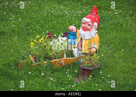 Garden gnome Stock Photo