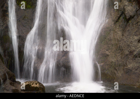 "Aber Falls" waterfall *Snowdonia [North Wales] Stock Photo