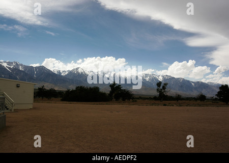 Manzanar wartime Internment Camp for US citizens of Japanese origin Stock Photo