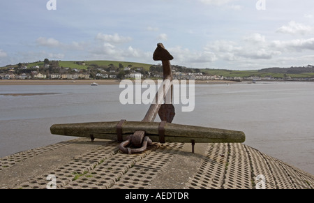 Quay area at Appledore, North Devon, looking across the estuary of the River Torridge towards Instow Stock Photo