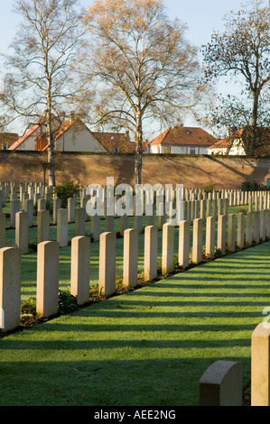 War Graves at the Faubourg-D'Amiens Cemetery, Arras, France Stock Photo