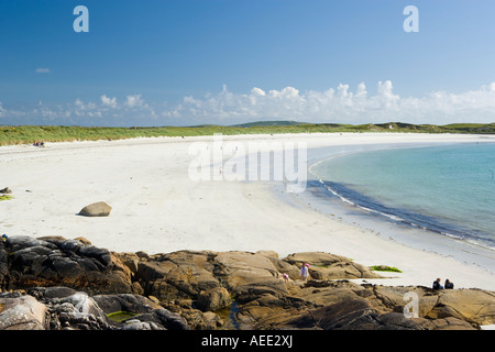 Ireland County Galway beach at dogs bay Connemara Stock Photo