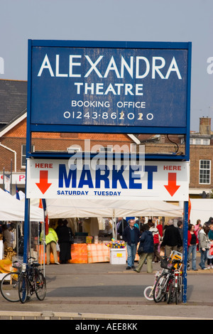 Entrance to the market in Bognor Regis West Sussex Stock Photo - Alamy
