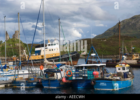 Isle of Skye West Scotland, Trawlers Fishing Boats Moored At Kyleakin ...