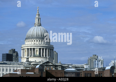 A view of the dome of Saint Paul s Cathedral in London UK Stock Photo