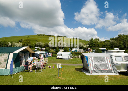 Ulwell Cottage Caravan Park In Swanage Dorset England Uk Stock