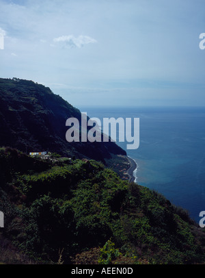 landscape with laundry south coast Madeira Portugal Europe. Photo by Willy Matheisl Stock Photo