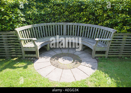 Semi circle best sale garden bench