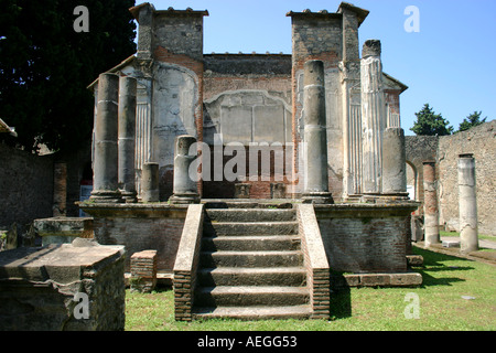 Temple of Isis at Pompeii Excavations Italy Stock Photo