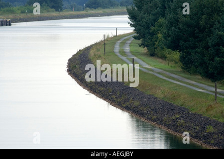 Elbe lateral Canal near Uelzen Stock Photo