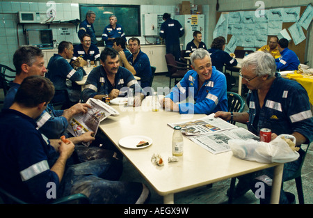 Miners staff canteen, Australia Stock Photo