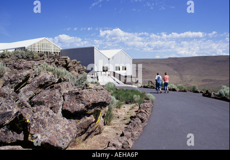 A view of the National Oregon Trail Center along the Oregon Trail in Baker Oregon Stock Photo