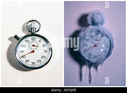 Before and after Time Stock Photo