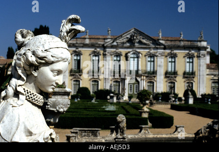 The National Palace of Queluz is at Sintra  in Portugal Stock Photo