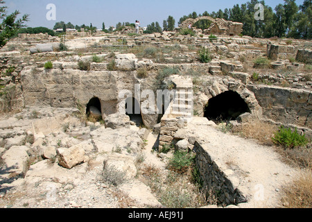 Castle ruin, Saranda Kolones, archaeology, Paphos, Cyprus Stock Photo ...