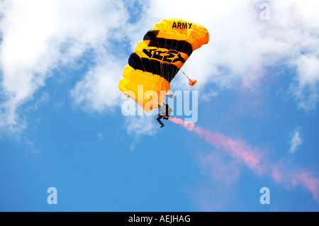 US Army Parachute Team the Golden Knights Stock Photo