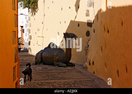 Bronze camel, Agueimes, Aguimes, Gran Canaria, Spain Stock Photo