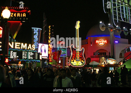 Universal City Walk - shopping, cinemas and restaurants inside Universal City Los Angeles California United States of America Stock Photo