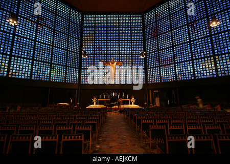 New building of the church Kaiser Wilhelm Gedaechtniskirche in the german capital Berlin Germany Stock Photo