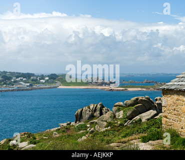 View from the Pointe de Primel, Bretagne, France Stock Photo