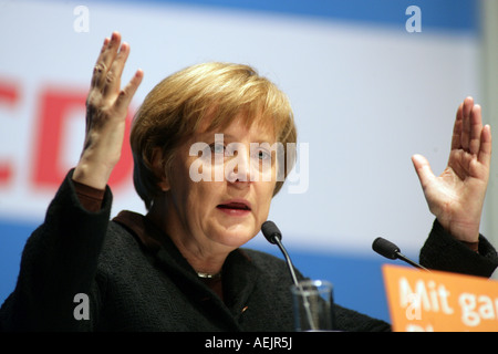 Federal Chancellor Angela Merkel (CDU), Germany Stock Photo