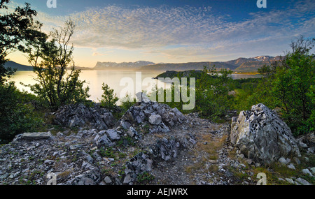 Fjord near Tromso, Norway Stock Photo