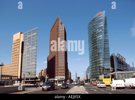 Potsdamer Platz , Hochhäuser, Renzo Piano 11, Kollhoff-Tower, Bahntower ...