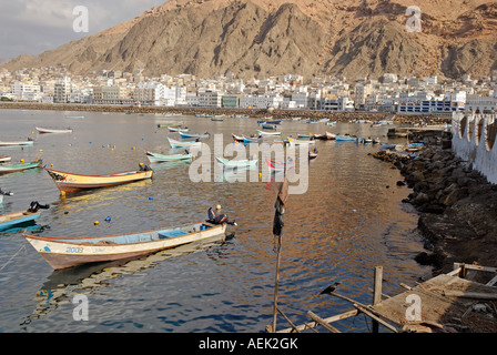 Harbor of Al Mukalla, Mukalla, Yemen Stock Photo