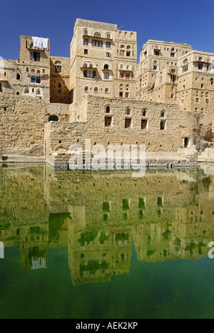 Historic cisterne of Habbaba, Yemen Stock Photo