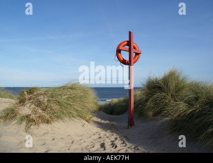 Sand Dunes at Bamburgh Stock Photo