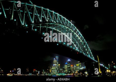 Sydney Harbor Bridge at night, Australia Stock Photo - Alamy