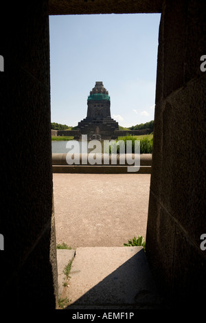 Volkerschlachtdenkmal Battle of Nations Monument Leipzig Saxony Germany Stock Photo