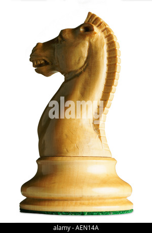 Chess piece Whit Knight Stock Photo