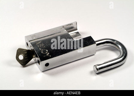 Open Padlock Stock Photo