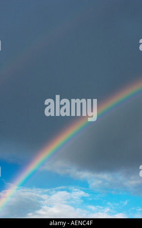 Rainbow in sky Portland Oregon USA Stock Photo