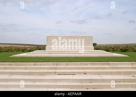 The War Stone in the AIF Cemetery Flers Stock Photo