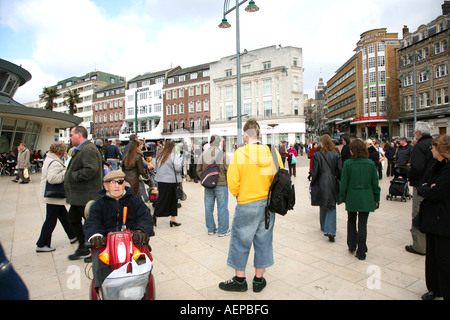 People Bournemouth town centre Stock Photo