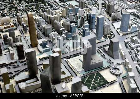 CBD area in the model of Beijing s city master plan at Beijing Planning Exhibition Hall 29 Aug 2007 Stock Photo