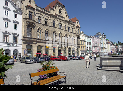 Stadtplatz in centre of Steyr Austria Stock Photo