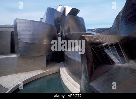 Bilbao, Museo Guggenheim,, Architekt: Frank O.Gehry Stock Photo