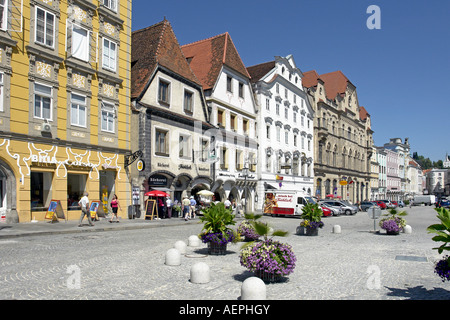 Stadtplatz in centre of Steyr Austria Stock Photo