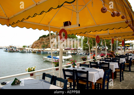 Taverna Limenaria Thassos Greece Stock Photo