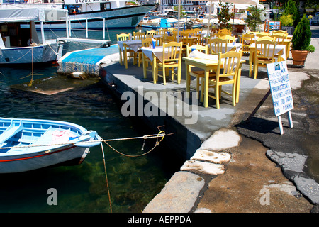 'Al Fresco' Thassos greece Stock Photo