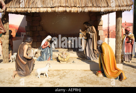 Nativity scene near St Mary s cathedral, Sydney, Australia Stock Photo
