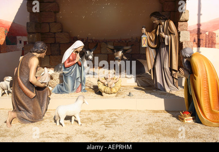 Nativity scene near St Mary s cathedral, Sydney, Australia Stock Photo