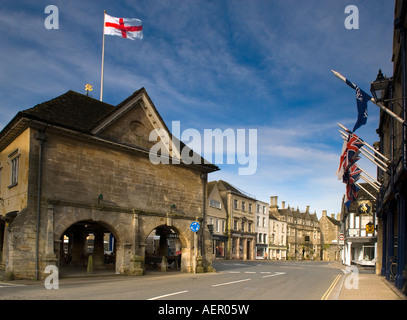 Tetbury Market Place - Gloucestershire Stock Photo