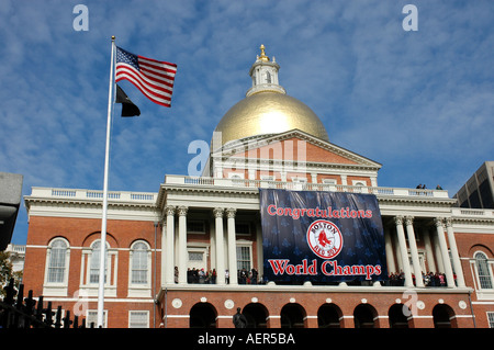 Boston Red Sox World Series Banners Greeting Card